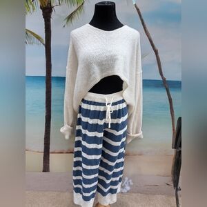 Free People Roberta Striped Sweater Pants